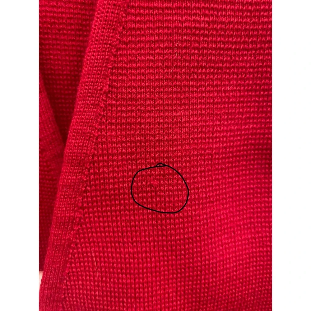 Vintage Regent Valley Stream Red Wool Sweater Vest Double Breasted XL Men